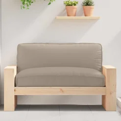 vidaXL Pude Gråbrun 120 x 80 x 12 cm Oxford stof