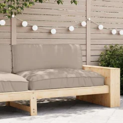 vidaXL Pude Gråbrun 120 x 80 x 12 cm Oxford stof