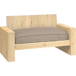 vidaXL Pude Gråbrun 120 x 80 x 12 cm Oxford stof