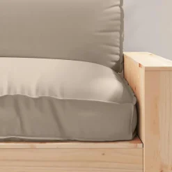vidaXL Pude Gråbrun 120 x 80 x 12 cm Oxford stof
