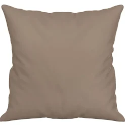 vidaXL pyntepuder 2 stk. 40x40 cm mikrofiberstof gråbrun