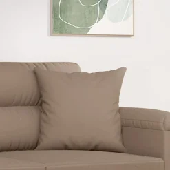 vidaXL pyntepuder 2 stk. 40x40 cm mikrofiberstof gråbrun