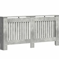 vidaXL Radiatorcover Beton Grå 172 x 19 x 81,5 cm Konstrueret træ