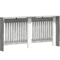 vidaXL Radiatorcover Beton Grå 172 x 19 x 81,5 cm Konstrueret træ