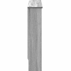 vidaXL Radiatorcover Grå Sonoma 172 x 19 x 81,5 cm Konstrueret træ