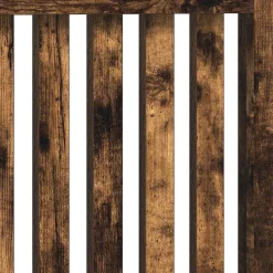 vidaXL Radiatorcover Røget eg 172 x 19 x 81,5 cm Konstrueret træ
