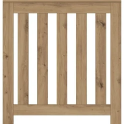 vidaXL radiatorskjuler 78x20x82 cm konstrueret træ egetræsfarvet