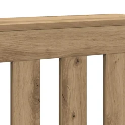 vidaXL radiatorskjuler 78x20x82 cm konstrueret træ egetræsfarvet