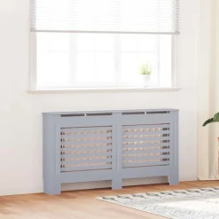 vidaXL radiatorskjuler 152x19x81,5 cm MDF antracitgrå