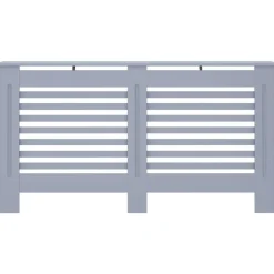 vidaXL radiatorskjuler 152x19x81,5 cm MDF antracitgrå