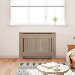 vidaXL radiatorskjuler 112x19x81,5 cm MDF