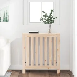 vidaXL radiatorskjuler 79,5x19x84 cm massivt fyrretræ