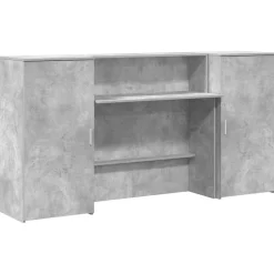 vidaXL receptionsskranke 200x50x103,5 cm konstrueret træ beton grå