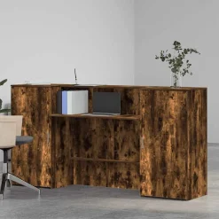vidaXL receptionsskranke 200x50x103,5 cm røget egetræsfarve