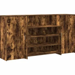 vidaXL receptionsskranke 200x50x103,5 cm røget egetræsfarve