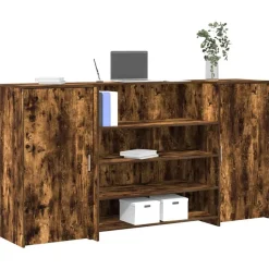 vidaXL receptionsskranke 200x50x103,5 cm røget egetræsfarve