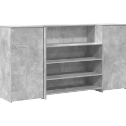 vidaXL receptionsskranke 200x50x103,5 cm konstrueret træ beton grå