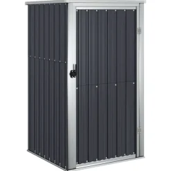 vidaXL redskabsskur til haven 88x89x161 cm galvaniseret stål antracit