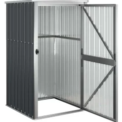 vidaXL redskabsskur til haven 88x89x161 cm galvaniseret stål antracit