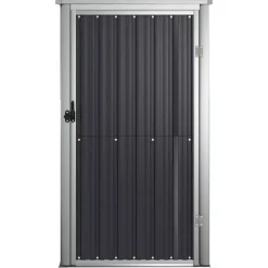 vidaXL redskabsskur til haven 88x89x161 cm galvaniseret stål antracit