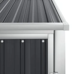 vidaXL redskabsskur til haven 88x89x161 cm galvaniseret stål antracit