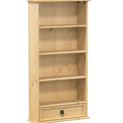 vidaXL reol Corona 52x17,5x103 cm massivt fyrretræ