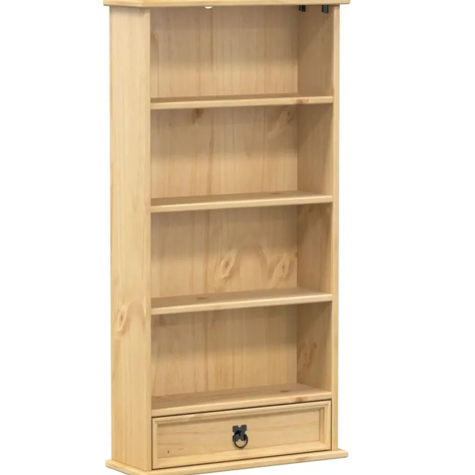 vidaXL reol Corona 52x17,5x103 cm massivt fyrretræ