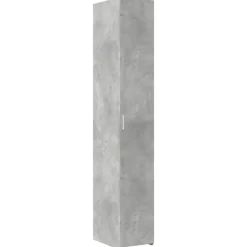 vidaXL reol 30x42,5x185 cm konstrueret træ betongrå