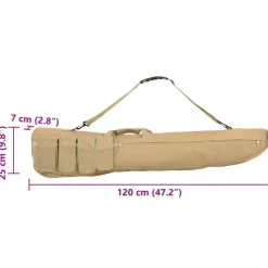 vidaXL riffeltaske med skulderstrop 120 cm oxfordstof