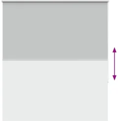 vidaXL rullegardin mørklægning 135x175 cm stofbredde 131,6cm polyester