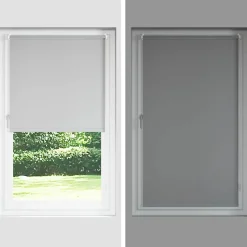 vidaXL rullegardin mørklægning 120x130 cm stofbredde 116,6cm polyester