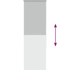 vidaXL rullegardin mørklægning 45x130 cm stofbredde 40,7 cm polyester