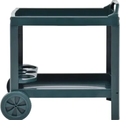 vidaXL rullevogn 69x53x72 cm plastik grøn