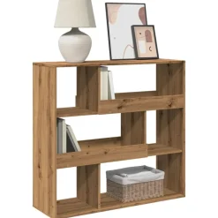 vidaXL rumdeler 100x33x94,5 cm konstrueret træ egetræsfarve