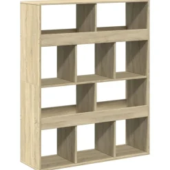 vidaXL rumdeler 100x33x125,5 cm konstrueret træ sonoma-eg