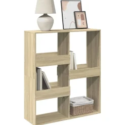 vidaXL rumdeler 100x33x115 cm konstrueret træ sonoma-eg