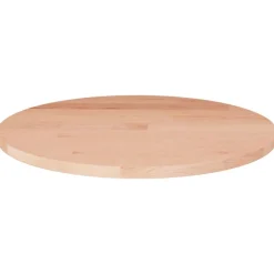 vidaXL rund bordplade Ø30x1,5 cm ubehandlet massivt egetræ