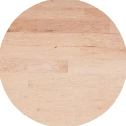 vidaXL rund bordplade Ø30x1,5 cm ubehandlet massivt egetræ