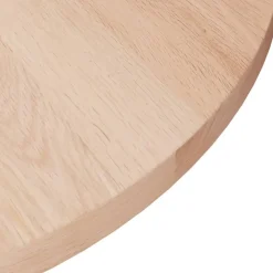 vidaXL rund bordplade Ø30x1,5 cm ubehandlet massivt egetræ