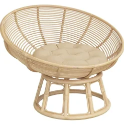 vidaXL rund hynde Ø60x11 cm oxfordstof beige