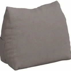 vidaXL Rygpude Gråbrun 45 x 20 x 35 cm Stof