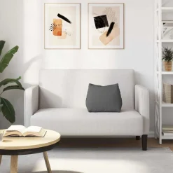 vidaXL Rygpude Mørkegrå 45 x 20 x 35 cm Stof