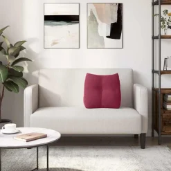 vidaXL Rygpude Vinrød 45 x 24 x 50 cm Fløjl