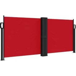 vidaXL sammenrullelig sidemarkise 100 x 600 cm rød