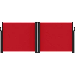 vidaXL sammenrullelig sidemarkise 100 x 600 cm rød