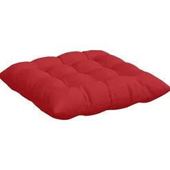 vidaXL Sædepuder 4 pcs Rød 40 x 40 x 6 cm Stof