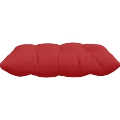 vidaXL Sædepuder 4 pcs Rød 40 x 40 x 6 cm Stof