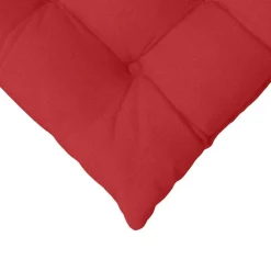 vidaXL Sædepuder 4 pcs Rød 40 x 40 x 6 cm Stof