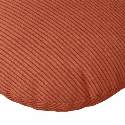 vidaXL Sædepuder 2 pcs Rød orange Ø30 x 13 cm Velourstof