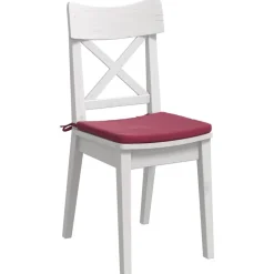 vidaXL Sædepuder 4 pcs Vinrød 40 x 40 x 3 cm Fløjl